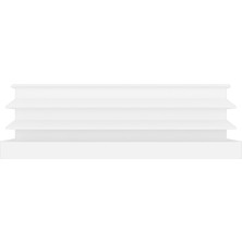 CATEKSSS 40X80 mm Profil Için Kademeli Içe Geçme Profil Tapası, Profil Kapak, Profil Tapa Beyaz - 42’li Paket