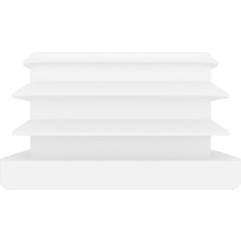 CATEKSSS 30X40 mm Profil Için Kademeli Içe Geçme Profil Tapası, Profil Kapak, Profil Tapa Beyaz - 10’lu Paket
