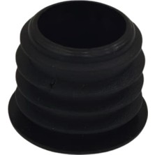 CATEKSSS 25 mm Kademeli Iç Profil Tapası Bombeli Siyah - 5’li Paket