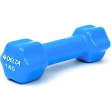 Delta 1 kg x 1 Adet Deluxe Pvc Kaplama Turkuaz Demir Dambıl