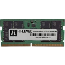 Hı-Level 32GB Ddr5 5600MHZ Notebook Ram Value HLV-SOPC44800D5/32G