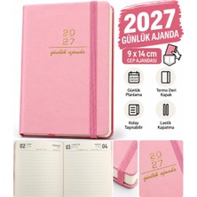 Pars 2027 Termo Deri Lastikli Günlük Cep Ajandası 9*14