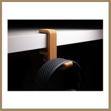 Bezos 3D Baskı Masa Kenarı Kulaklık Askısı Çizgili Kulaklık Tutucu Sıkıştırmalı Kulaklık Askısı 10-40 mm - Turuncu 22