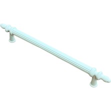 CATEKSSS Kumru 160 mm Çekmece Dolap Mobilya Kulpu Polimer Sert Plastik 160 Kumru Beyaz (1 Adet) - 18’li Paket