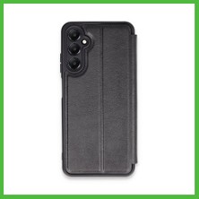 Bezos Samsung Galaxy A15 4g Uyumlu Kılıf Flip Cover - Siyah Arz