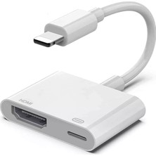 Str Store Light-Ning ile Uyumlu HDMI Dönüşüm Kablosu Adaptörü iPhone ile Uyumlu 8 Pin Yüksek Hızlı Dijital Tv Av Tak-Çalıştır 1080P Full Hd (Ta2)