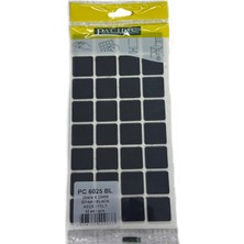 CATEKSSS Pacific Kare Yapışkanlı Sandalye Koltuk Mobilya Ayak Keçesi Felt 25X25 mm Siyah - 6’lı Paket