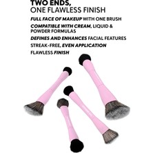 Str Store Çift Taraflı Makyaj Fırçası, Dual-Ended Allık Kontür Fondöten Kapatıcı, Çok Amaçlı Makeup Brush