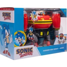 Scntoys Sonic Hammer Egg Robot Oyun Seti Orijinal Sonic Hammer Egg Robot + Sonic Figür Set