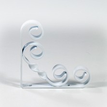 Endpa Burgulu Raf Altı Konsol 20X25 cm Beyaz