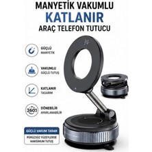 Van Vleck Manyetik Vakumlu Katlanır Araç Telefon Tutucu – Mıknatıslı Araç Içi Telefon Standı ve Telefon Sabitleyici