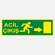 Ekstrafix YF062 12X25 Fosforlu Acil Çıkış