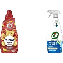 Tr Extra Konsantre Çamaşır Yumuşatıcısı Amber 1440 Ml(1) Cif Power Shine Cleanboost Sprey Tem