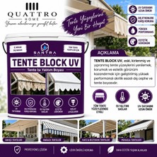 Quattro Home Tente Block Uv Akrilik Tente Isı Yalıtım Boyası 5 kg – Uv Dayanımlı, Suya ve Dış Etkenlere Dayanıklı Tente Yenileme Boyası