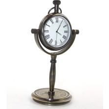 Tr Vintage Dekoratif Masa Üstü Pirinç Saat