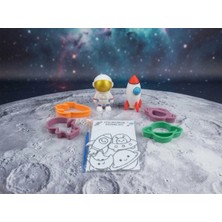 Arke-Tek Uzay Macerası Boyama & Oyuncak Seti (Astronot ve Roket Birlikte)