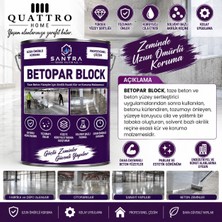 Quattro Home Betopar Block Solvent Bazlı Akrilik Beton Kür ve Yüzey Koruyucu 5l – Tozumayı Önleyici, Sertleştirici ve Parlak Beton Cilası