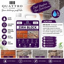 Quattro Home Zırh Block Şeffaf Su Itici Yüzey Koruyucu 10 Kg– Silan Siloksan Esaslı Tuğla, Doğal Taş ve Beton Su Yalıtımı