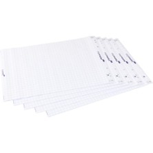 Tr 7 – 156500 Kağıt Tahta Kağıt, 5 Flipchartbloecke 20 Yaprak, Kareli