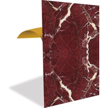 Tr Kendinden Yapışkanlı Bordo Mermer Desenli Pvc Panel 41X62 cm 4 Adet / 1 M²