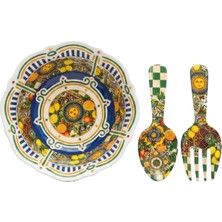 LuckyArt Sanora Melamin 3'lü Salata Servis Seti