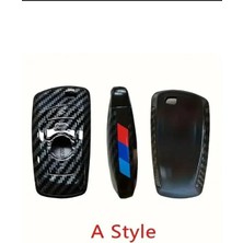 Stilix Garage Bmw 1 3 5 7 Serisi X1 X3 X4 X5 F10 F15 F16 F20 F30 F18 F25 Karbon Anahtar Kılıfı M Logolu