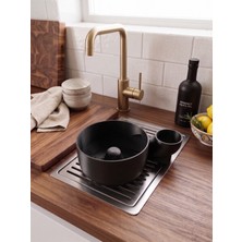 Çok Amaçlı Lavabo Içi Meyve Sebze Yıkama Kabı Otomatik Giderli Pratik Süzgeç