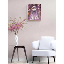 Simurg Sanatevi Ah Teslimiyet Yağlı Boya Tablosu - Tuval Üzerine El Yapımı - 40 x 50 cm