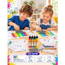 Maisonord Rainbow Squeegee Yaratıcı El Sanatları Eğitici Oyun Seti