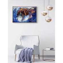 Simurg Sanatevi Yavru Balık Yağlı Boya Tablosu - Tuval Üzerine El Yapımı - 90 x 60 cm