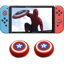 Feza Gamepad Nintendo Switch 2 Kabartma Desenli Analog Başlığı Renkli ve Eğlenceli Tasarım