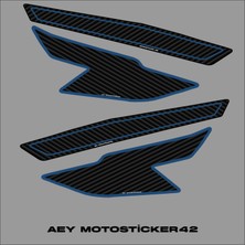 Mondial Ressivo 250 125 Uyumlu Yan Alt Grenaj Pad 4 Parça Sağ Sol