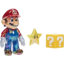 Scntoys Nintendo Süper Mario Figürü Mario ve Star Koleksiyoncu Kutusunda 10 cm Star Power Mario