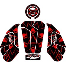 Grippatch Honda Hornet 750 (2025) ile Uyumlu Tank Pad Seti GC42-K
