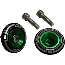 Gogo Premium 8 mm Desenli Yeşil Sehpa Yüzüğü