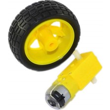 CCH Teknoloji Arduino 6V 250 Rpm Motor ve Tekerlek Seti