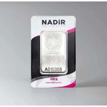 Nadir Gold 100 Gram Gümüş Külçe