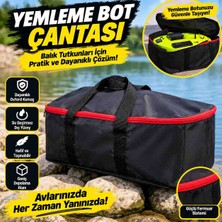 Yemleme Botu Taşıma Çantası – Küçük ve Büyük Tekneler Için Geniş Hacimli, Kaliteli Kumaşlı, Fermuarlı Siyah Çanta
