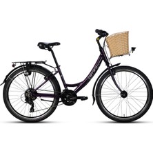 Carraro Jasmine 26 38 cm Mor Açık Gri Şehir Bisikleti
