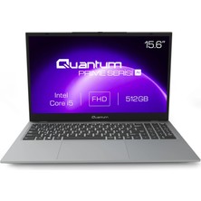 Quantum Prime TM1200 Intel I5-13600H 8gb 512GB SSD HDMI+WIFI+RJ45 Işıklı Klavye Parmak Izi Okuyucu 15.6" Fhd IPS Freedos Notebook QNNTB10B060718