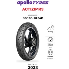 Apollo Actizip R3 80/100-18 Tubeless Arka Motosiklet Lastiği (2023)