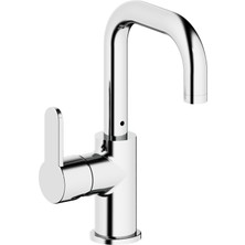 Adell Lento Kuğu Lavabo Bataryası - Parlak Krom 3/8
