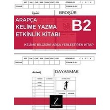 Zugzwang B2 Arapça Analizli Kelime Yazma Etkinlik Kitabı