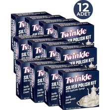 Twinkle Silver Polish Kit Gümüş Parlatıcı Krem 124GR 12 Adet
