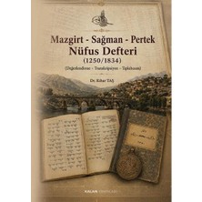 Kalan Yayınları Mazgirt   Sağman   Pertek Nüfus Defteri (1250   1834)