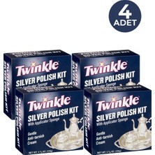 Twinkle Silver Polish Kit Gümüş Parlatıcı Krem 124GR 4 Adet