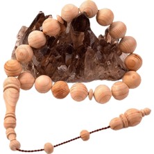 Tr Kokulu Katran Ağacı Bilek Boy Tesbih (14 Mm) - Sedir Ağacı - Taş Sandığı