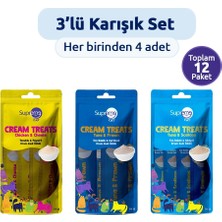 Supreme Cat Sıvı Kedi Ödül Maması Karışık Set 3 Çeşit 12 x 14 gr