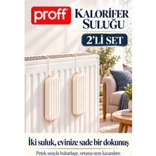 proff 2'li Askılı Dikey Kalorifer Suluğu - Petek Için Doğal Oda Nemlendirici Su Kabı - Petek Suluk