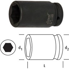 Gate Havalı Lokma Kısa 1/2" Crmo 27MM GLH1227